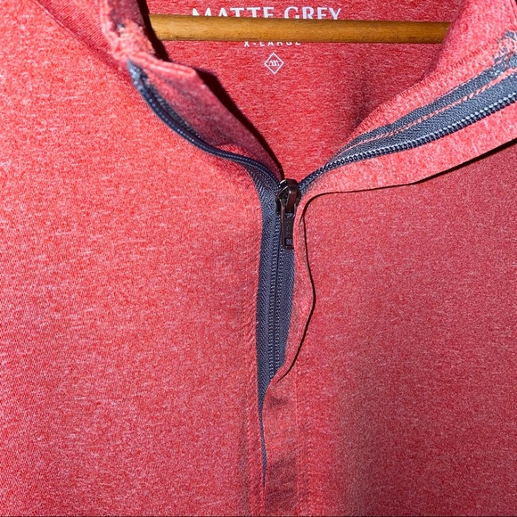 Matte Grey Hightower Half Zip Jacket - Picture 3 of 5